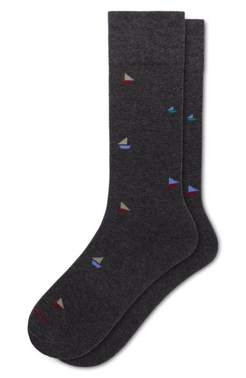 Sailboat Supima® Cotton Blend Socks