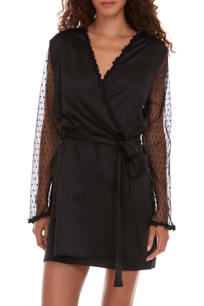 Showstopper Robe, Main, color, BLACK