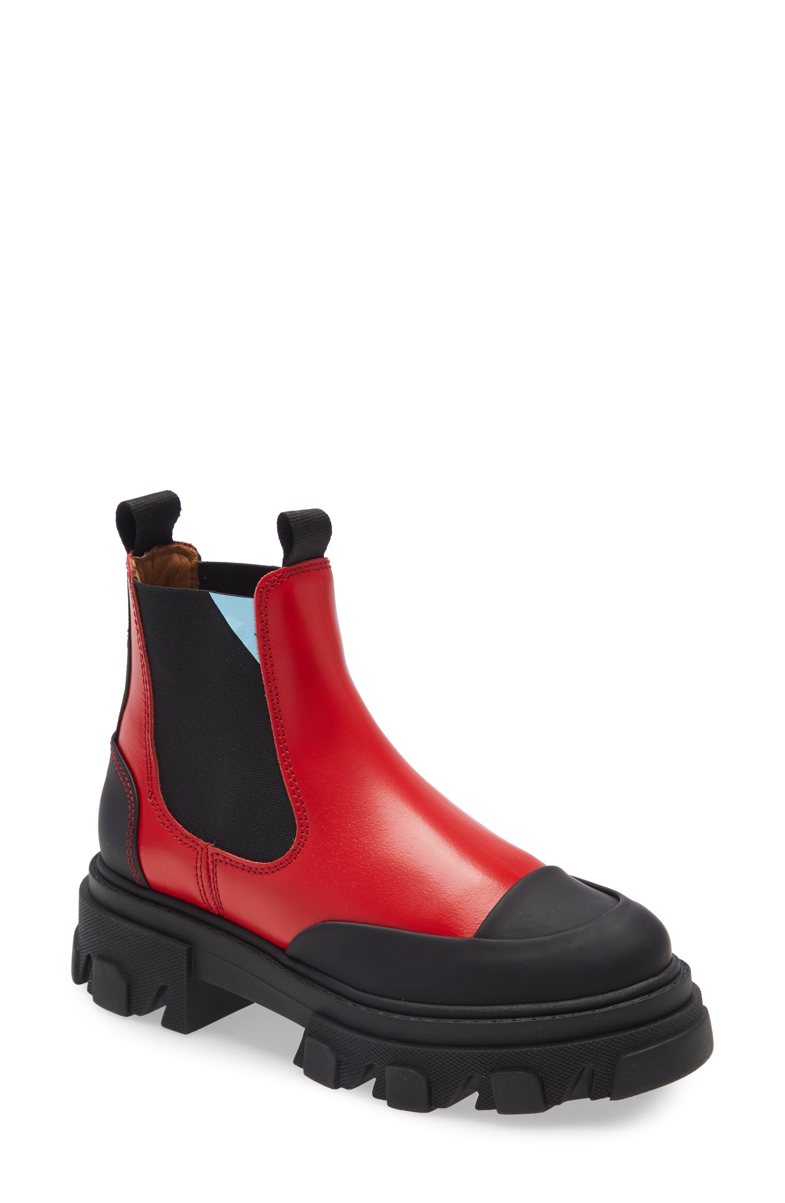 Calf Leather Low Chelsea Boot, Main, color, LOLLIPOP
