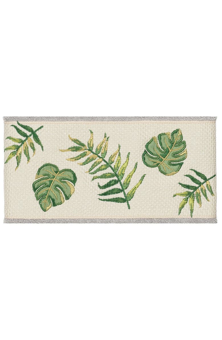 Linum Home Textiles Zoe Embellished Bath Towel - Light Grey, Alternate, color, Light Grey