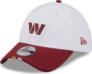New Era Men's New Era  White/Burgundy Washington Commanders 2025 NFL Training Camp 39THIRTY Flex Hat