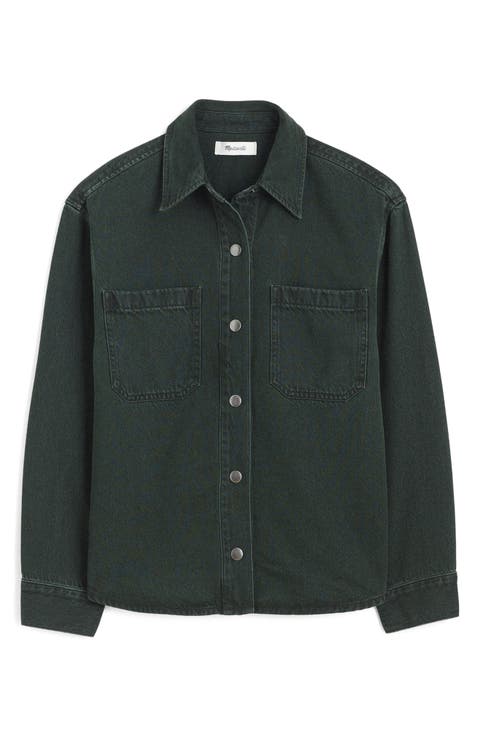 Shirt Jacket in Airy Denim