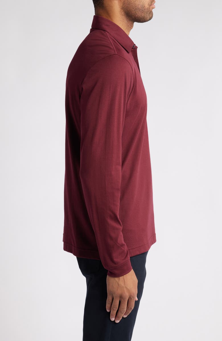 Scott Barber Long Sleeve Pima Cotton Jersey Polo, Alternate, color,