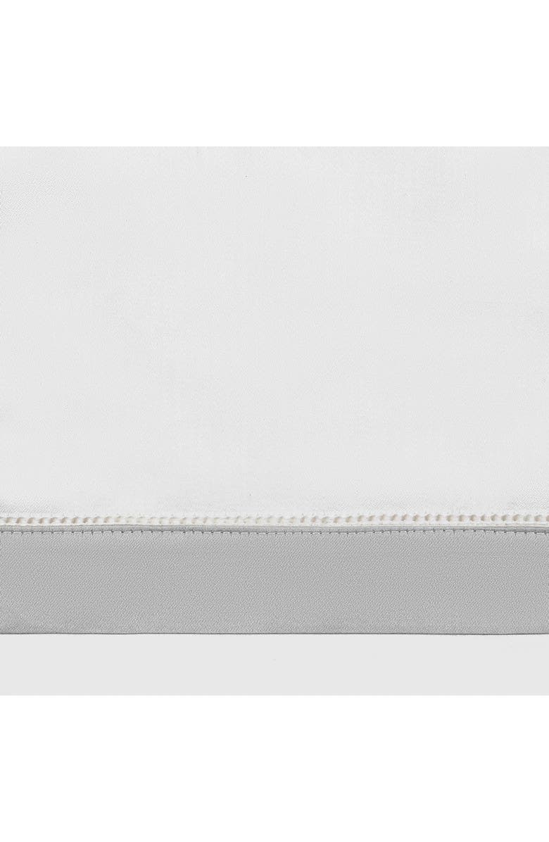 Matouk Ambrose Set of 2 600 Thread Count Pillowcases, Alternate, color, Bone/ Silver