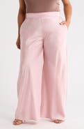 Renee C Satin Wide Leg Pants