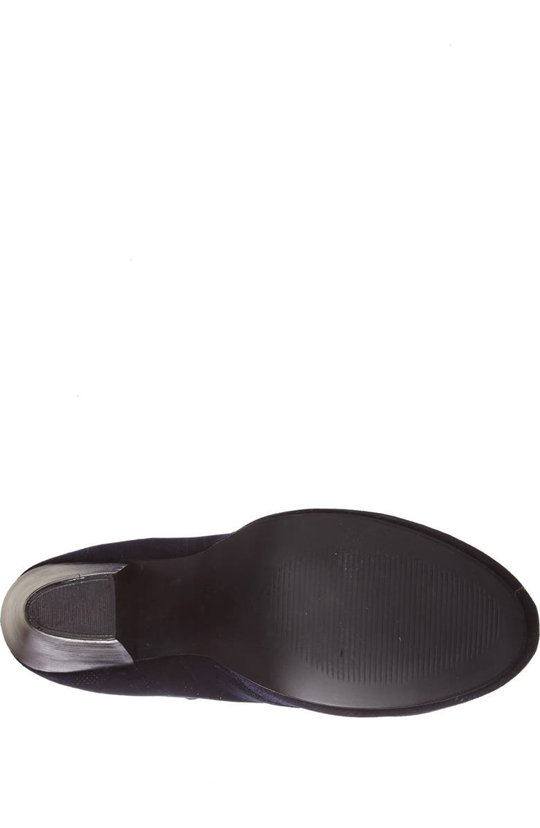 Steve Madden 'Raspy-V' Velvet Bootie, Alternate, color,