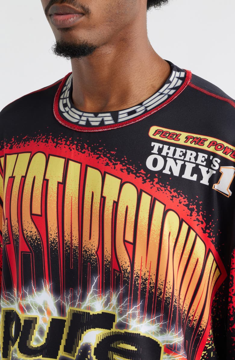 DIET STARTS MONDAY MX Racing Long Sleeve Cotton Graphic Print T-Shirt, Alternate, color, 