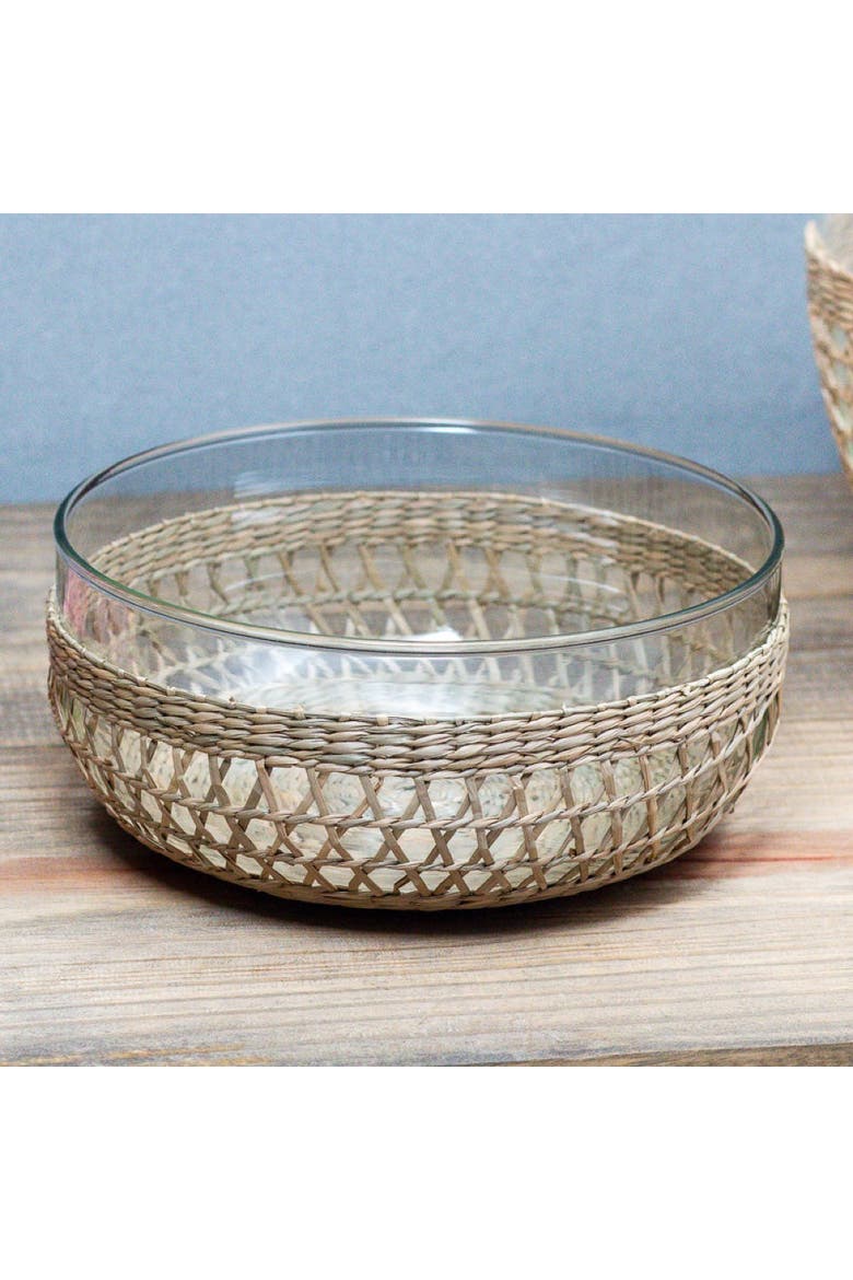 Seagrass Cage Bowl, Alternate, color, None
