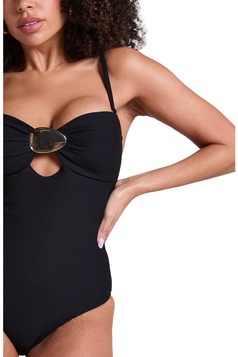 Cabo Shaping Bathingsuit, Alternate, color, Black