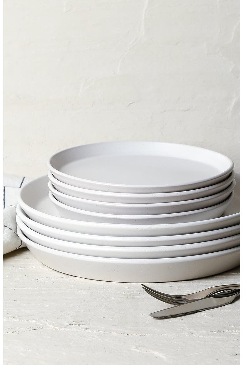 Albie Stoneware 32-Piece Dinnerware Set, Alternate, color, White 32-Pieces