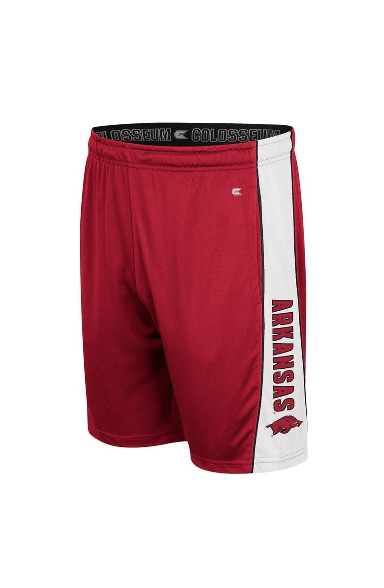 COLOSSEUM Men's Colosseum Cardinal Arkansas Razorbacks Panel Shorts, Alternate, color, Cardinal