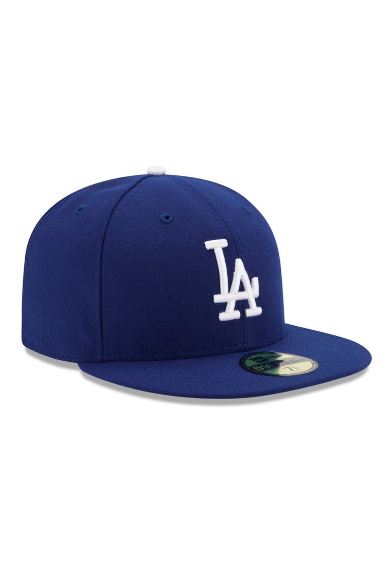Men's New Era Royal Los Angeles Dodgers Authentic Collection On Field 59FIFTY Performance Fitted Hat, Alternate, color, ROYAL