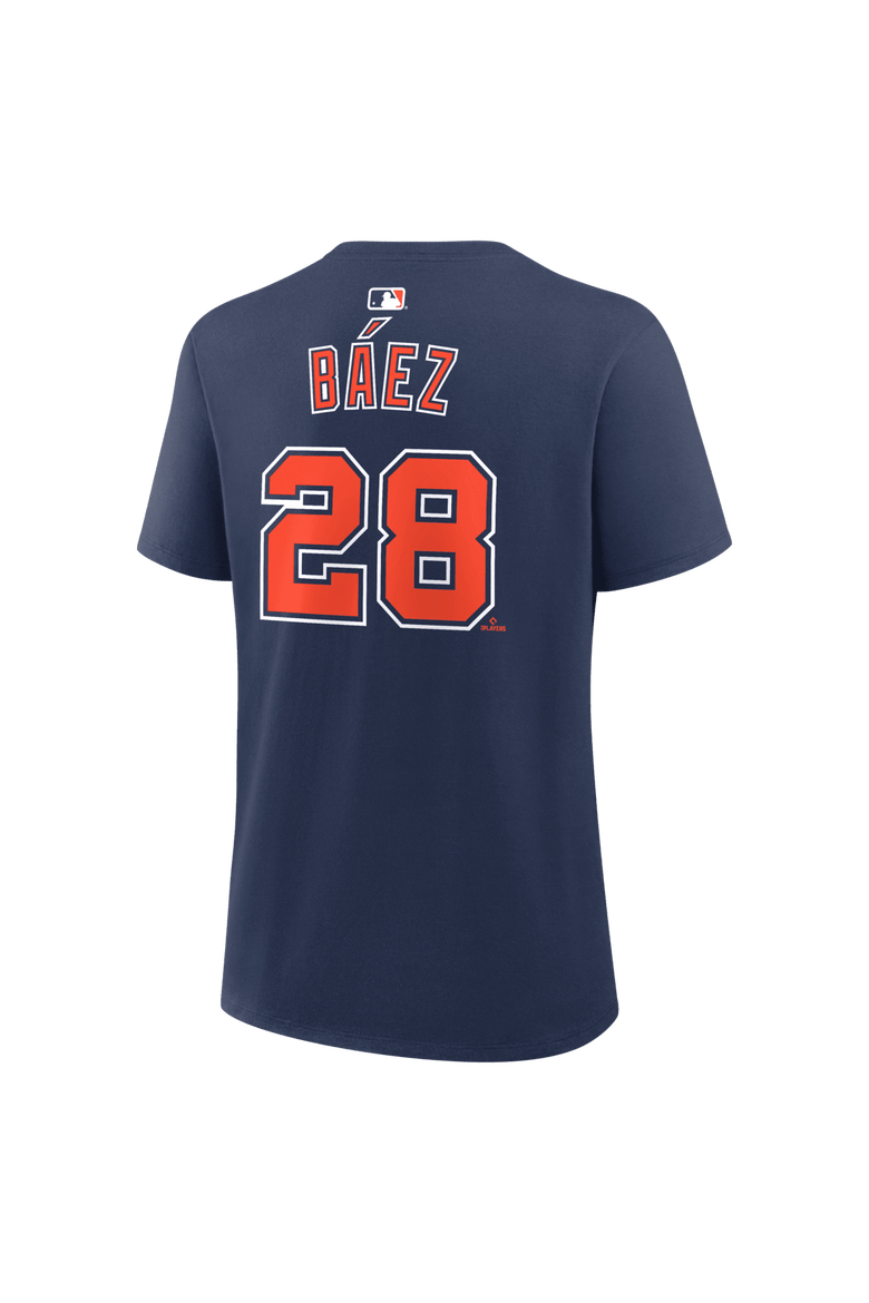 Women's Nike Javier Báez Navy Detroit Tigers Name & Number T-Shirt, Alternate, color, Navy