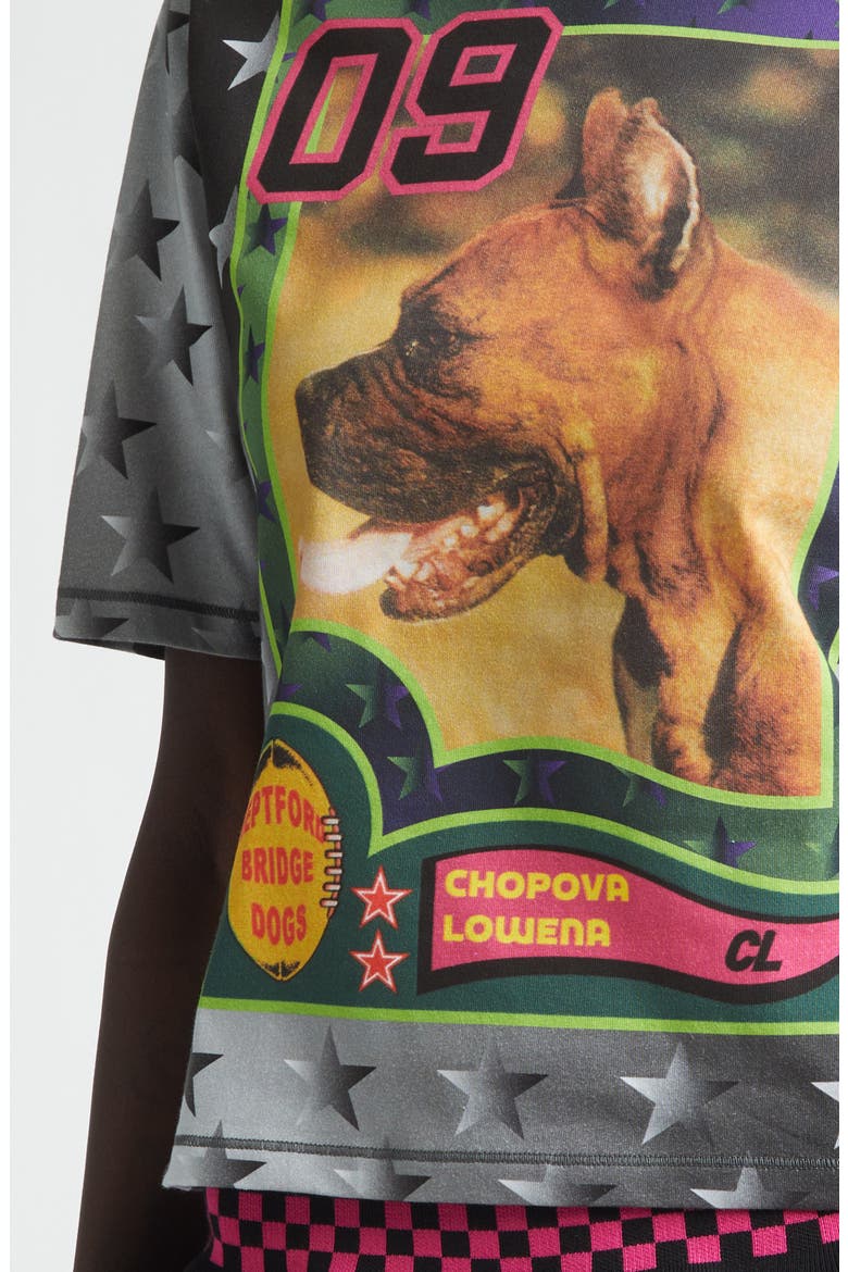 Deptford Dogs Fitted Jersey Graphic T-Shirt, Alternate, color, BLACK MULTI
