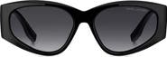 Marc Jacobs 56mm Gradient Cat Eye Sunglasses