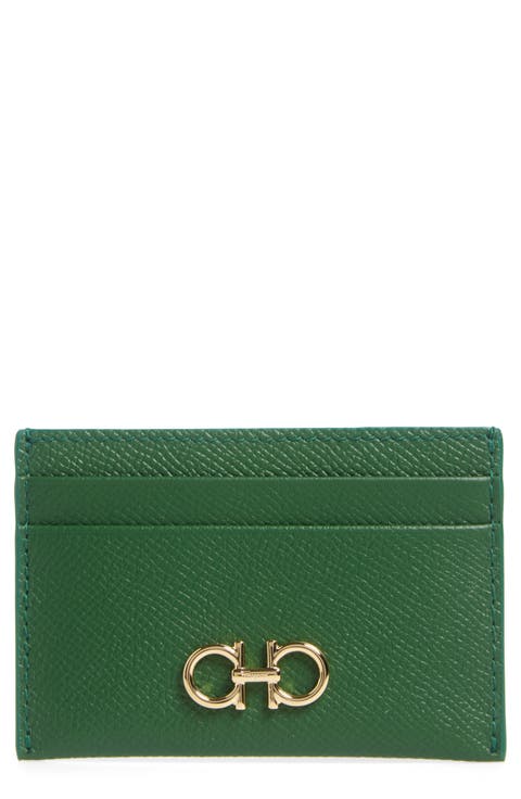 The Gancini Leather Card Case