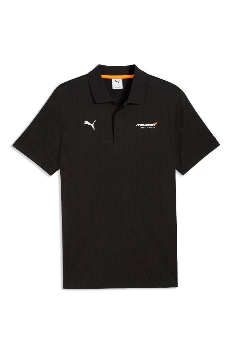 McLaren Jacquard Logo Polo, Alternate, color, PUMA BLACK