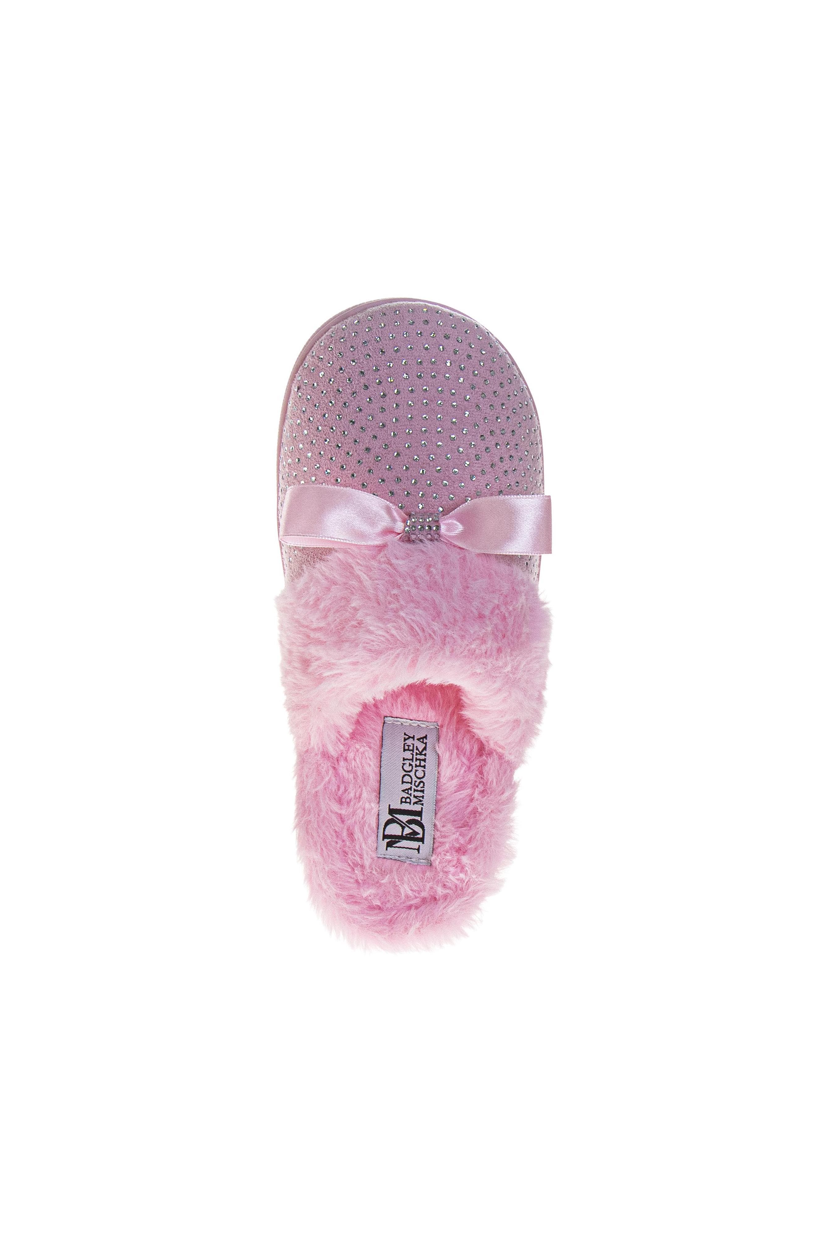 Womens Rhinestone Slippers, Alternate, color, PINK