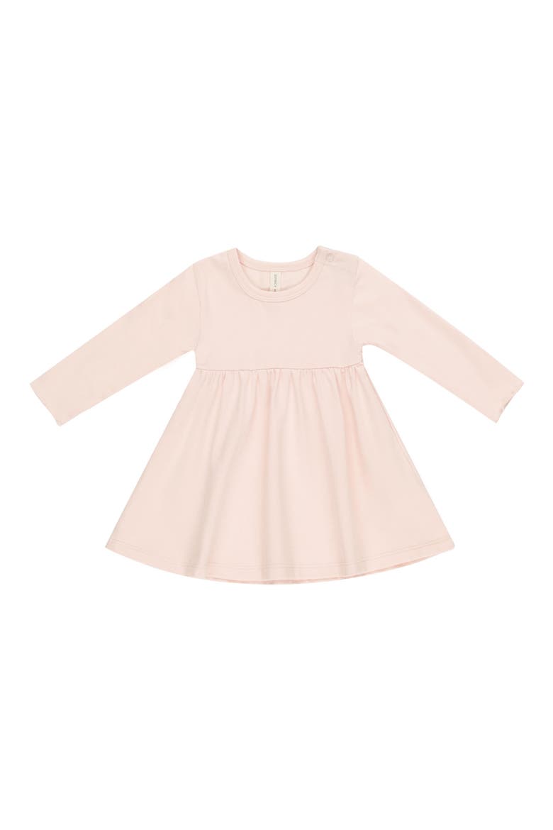 Kids' Long Sleeve Jersey Dress, Main, color, PETAL