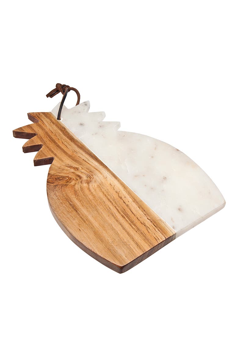 Pineapple Marble Serving Board, Main, color, GOLD