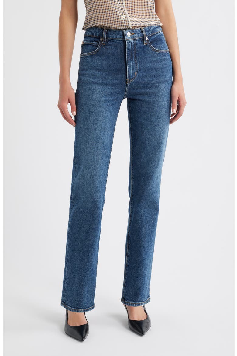 The Ruler High Waist Straight Leg Jeans, Main, color, ARCHIE