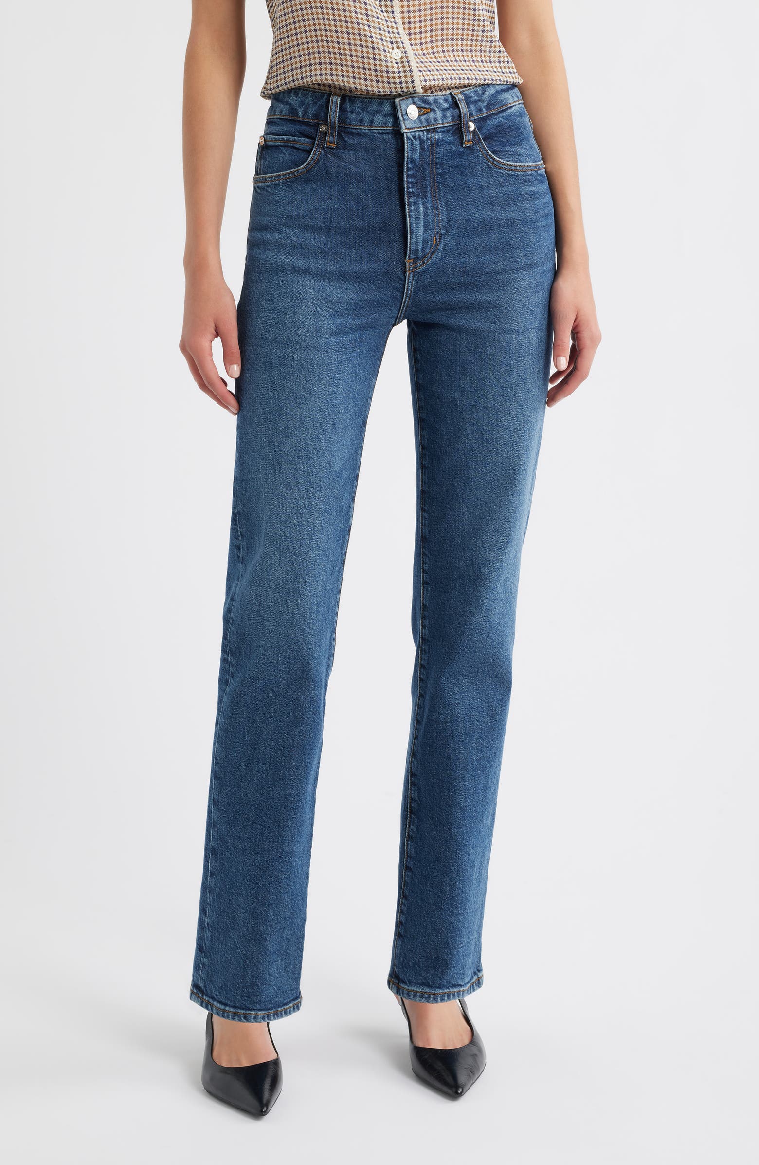 FRAME The Ruler High Waist Straight Leg Jeans | Nordstromrack