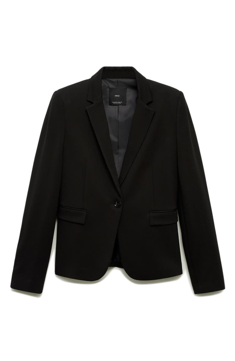 MANGO Slim Fit Suit Jacket, Alternate, color, Black