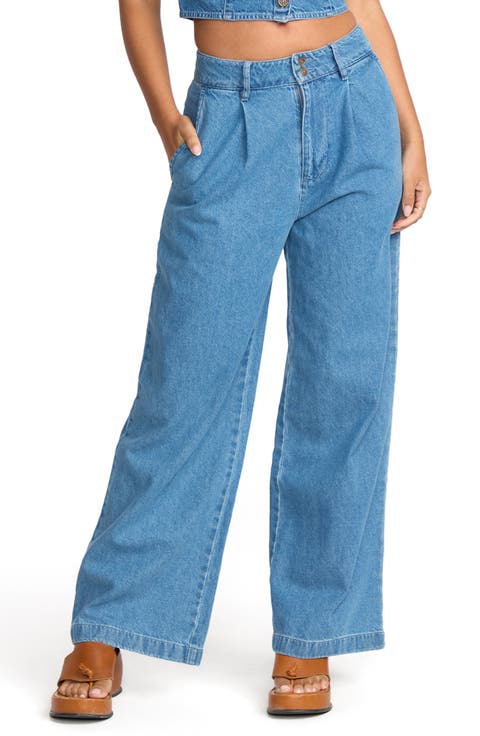 Wave Washed Denim Pants