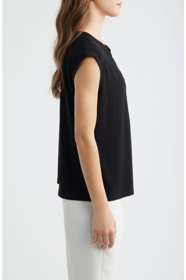 Sleeveless Knit Top, Alternate, color, ANNE BLACK
