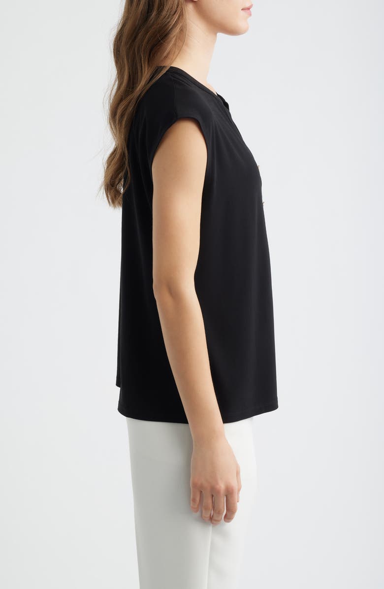 AK ANNE KLEIN Sleeveless Knit Top, Alternate, color, Anne Black
