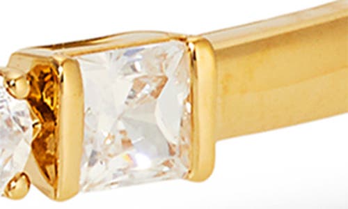 Nadri Cubic Zirconia Bypass Bangle Bracelet In 18k Gold Plated In Gold