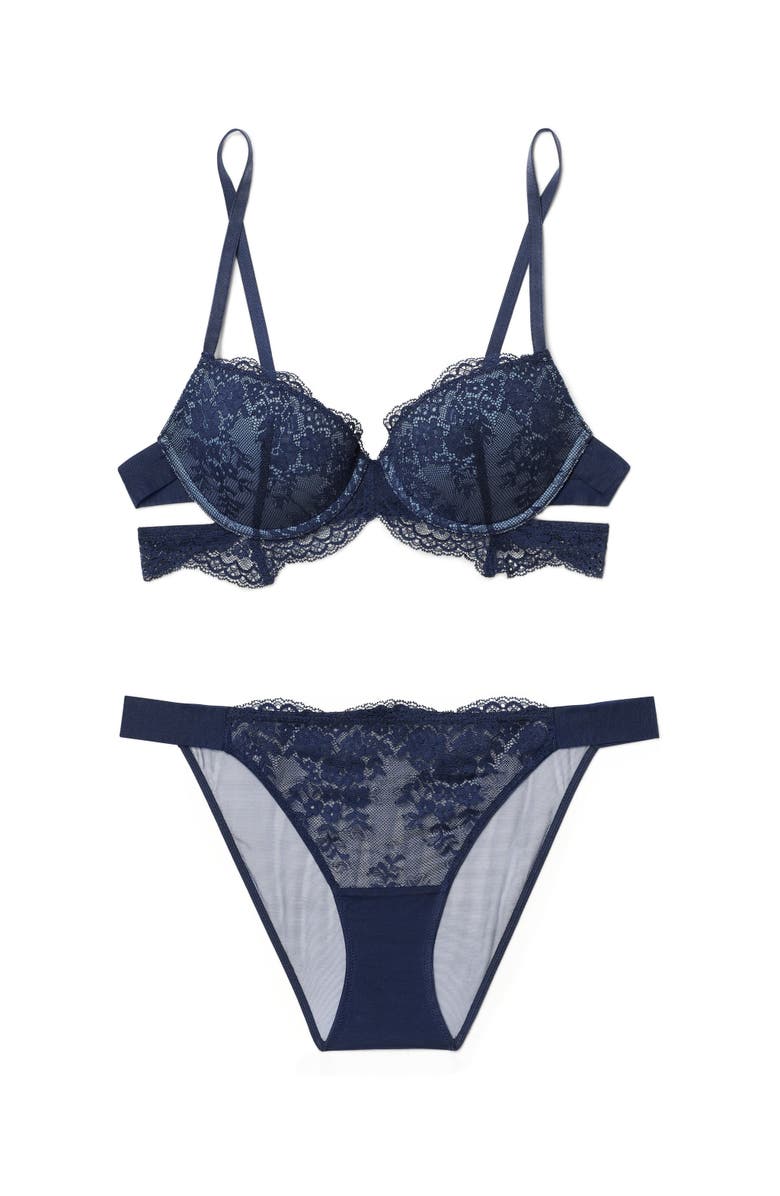 Adore Me Olisa Push Up Demi Bra, Alternate, color, 