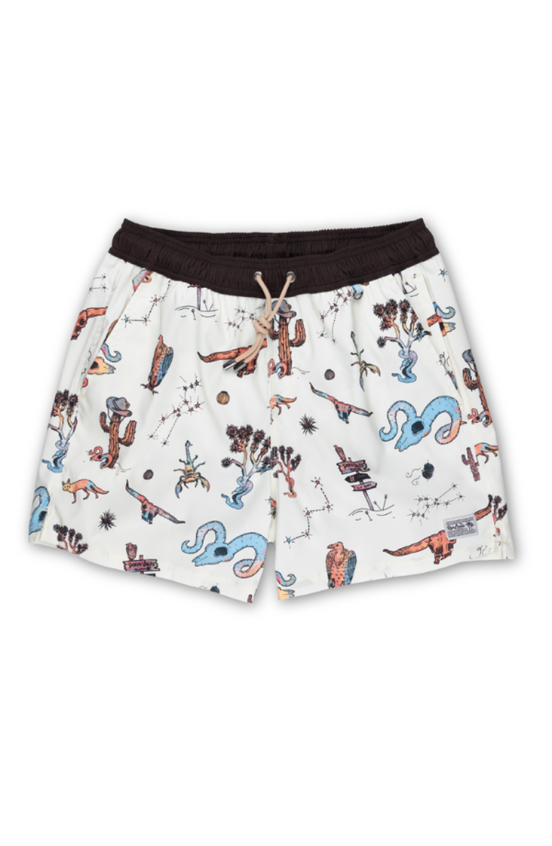 Baja Llama Dangerous Desert - Stretch Swimsuit, Main, color, Tan