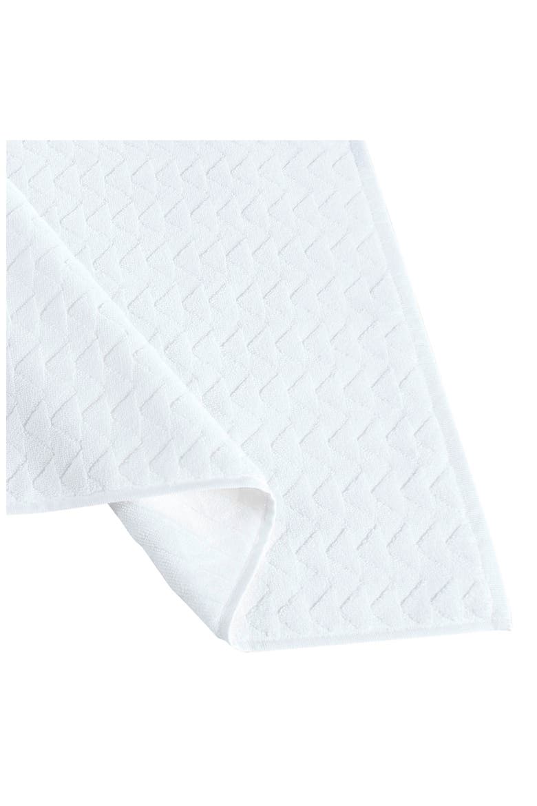 Herringbone Bath Mat, Alternate, color, WHITE