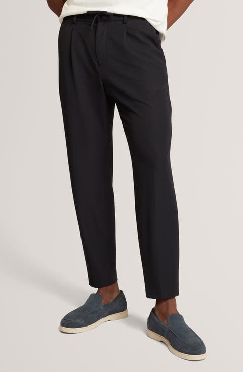 Cialdat Pleated Straight Leg Drawstring Pants