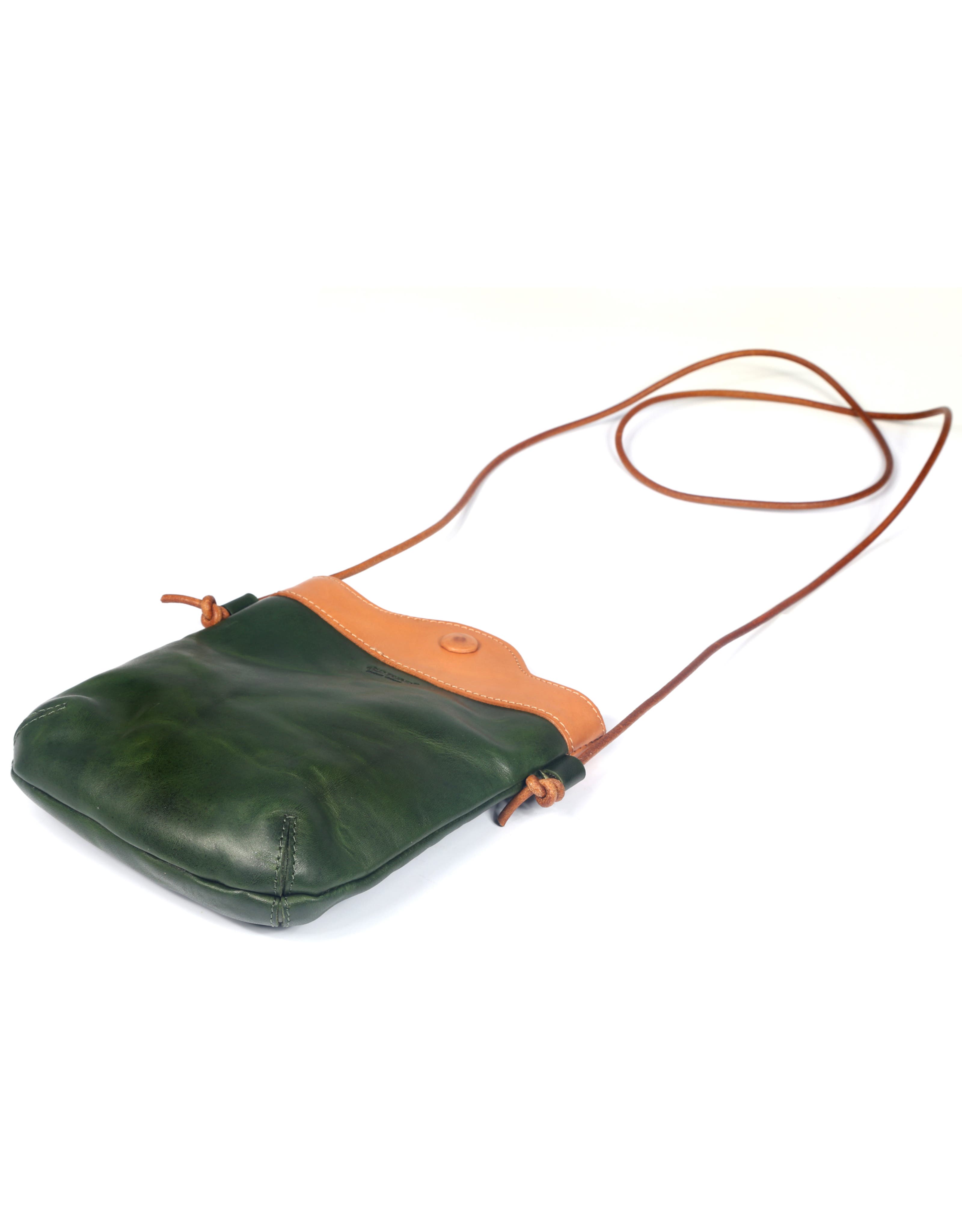 Out West Genuine Leather Compact Crossbody, Alternate, color, Green