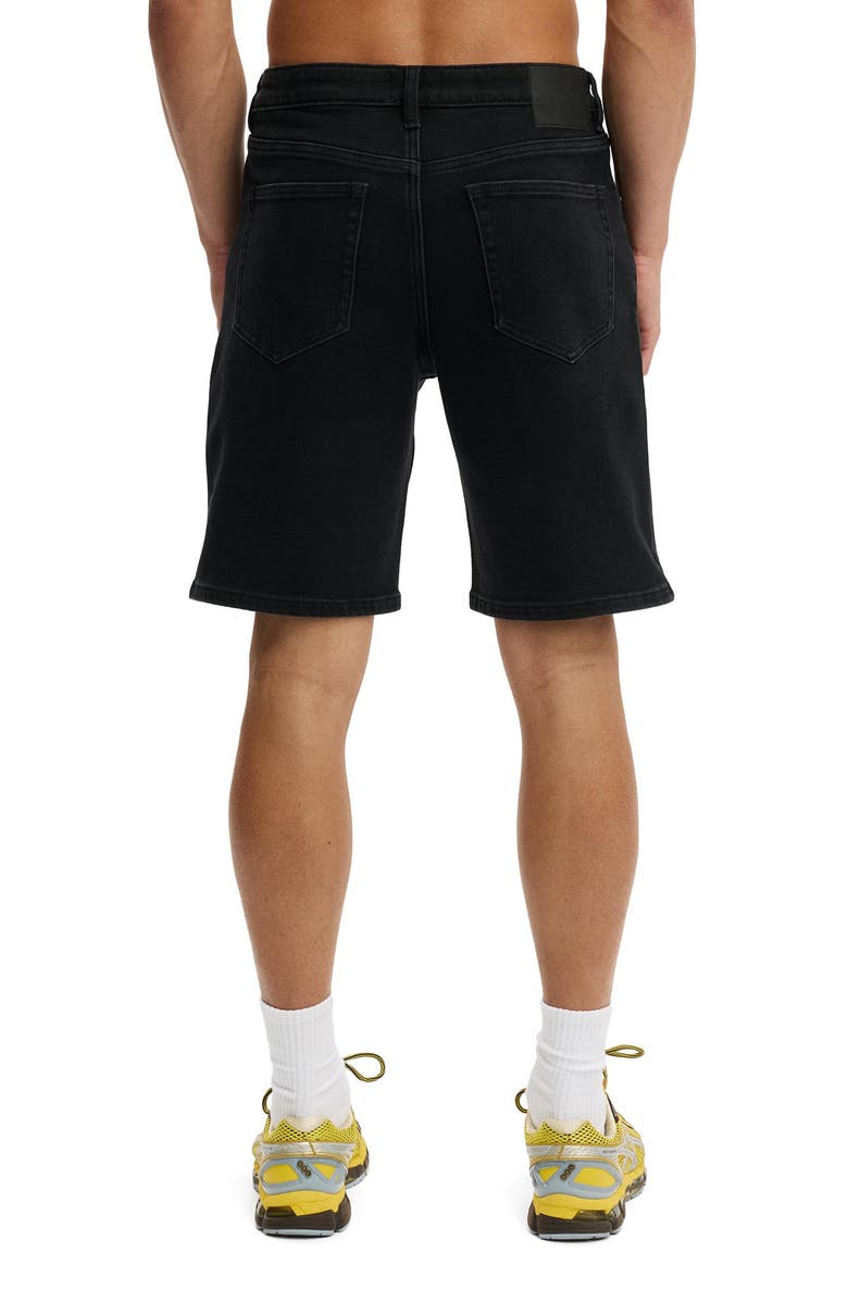 Cotton On Men's Loose Straight Denim Short, Alternate, color, Roan Black