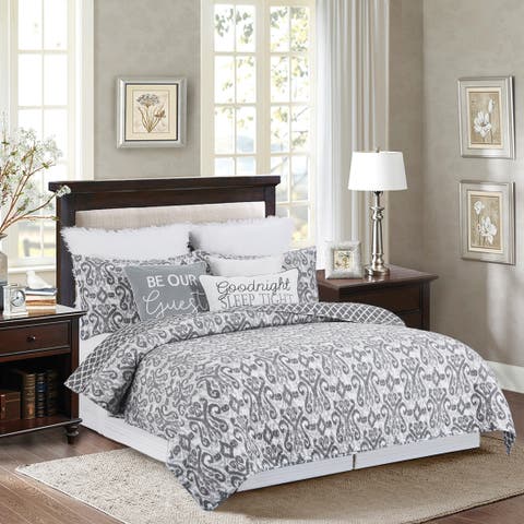 Heather Cotton Quilt Set - Reversible and Machine Washable