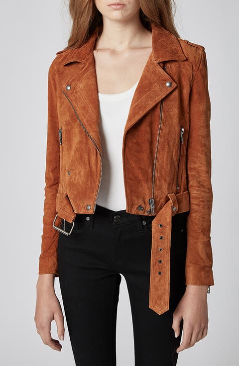 Suede Moto Jacket
