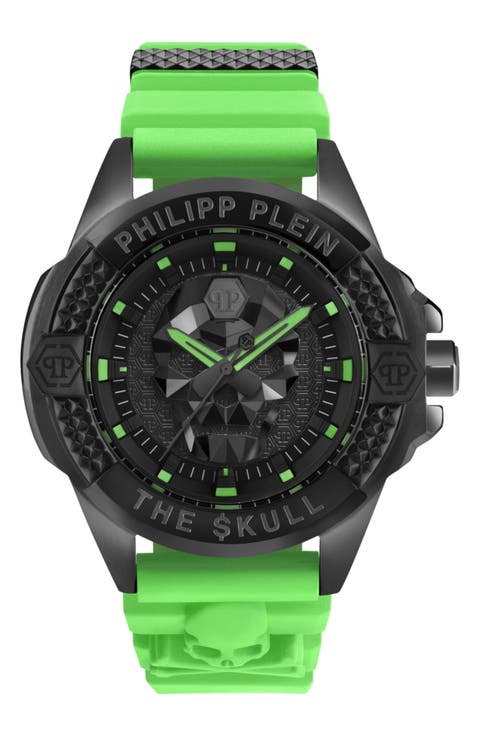 The $kull Silicone Strap Watch, 44mm