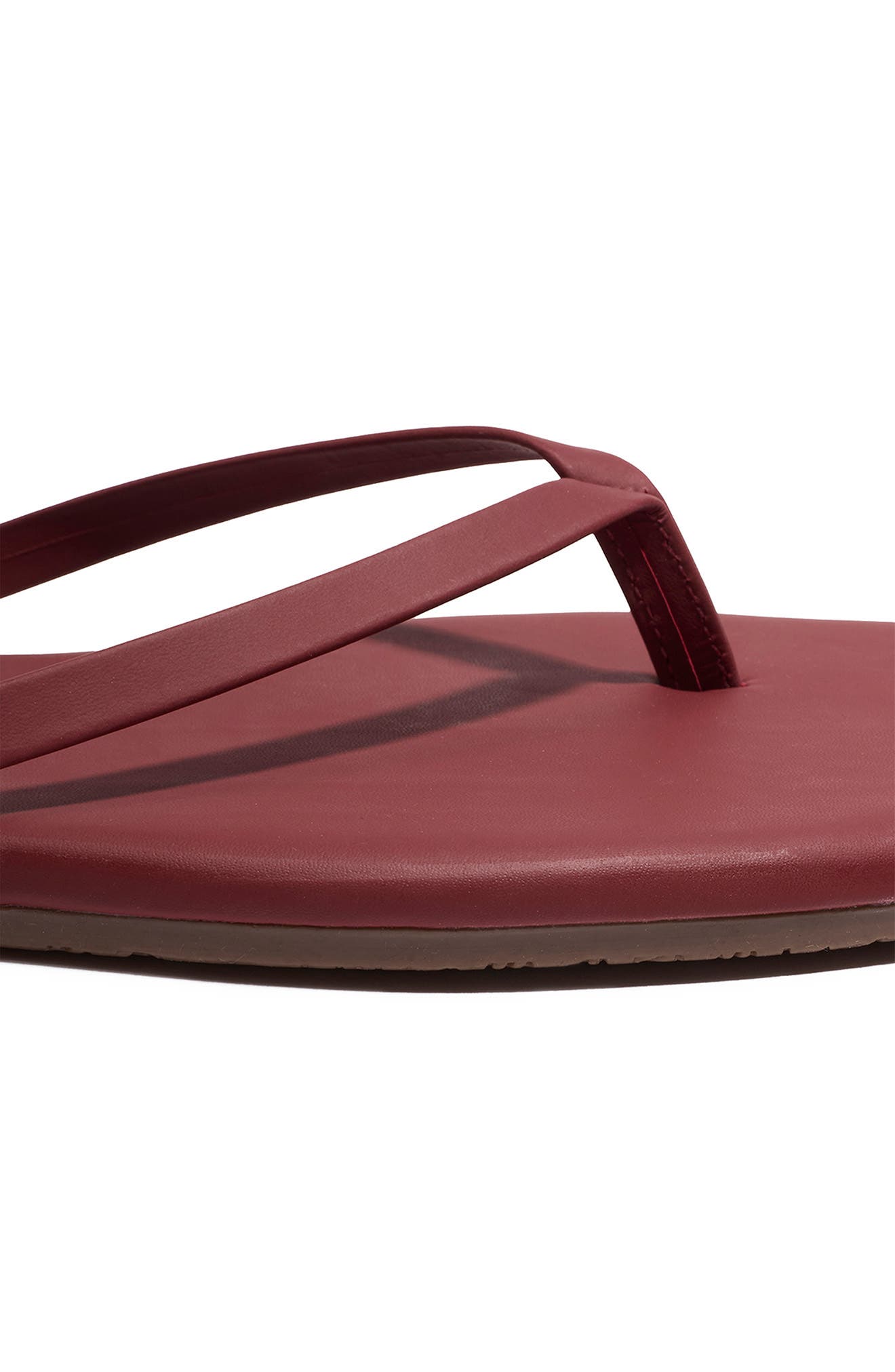 Lily Square Toe Flip Flop, Alternate, color, BURGUNDY