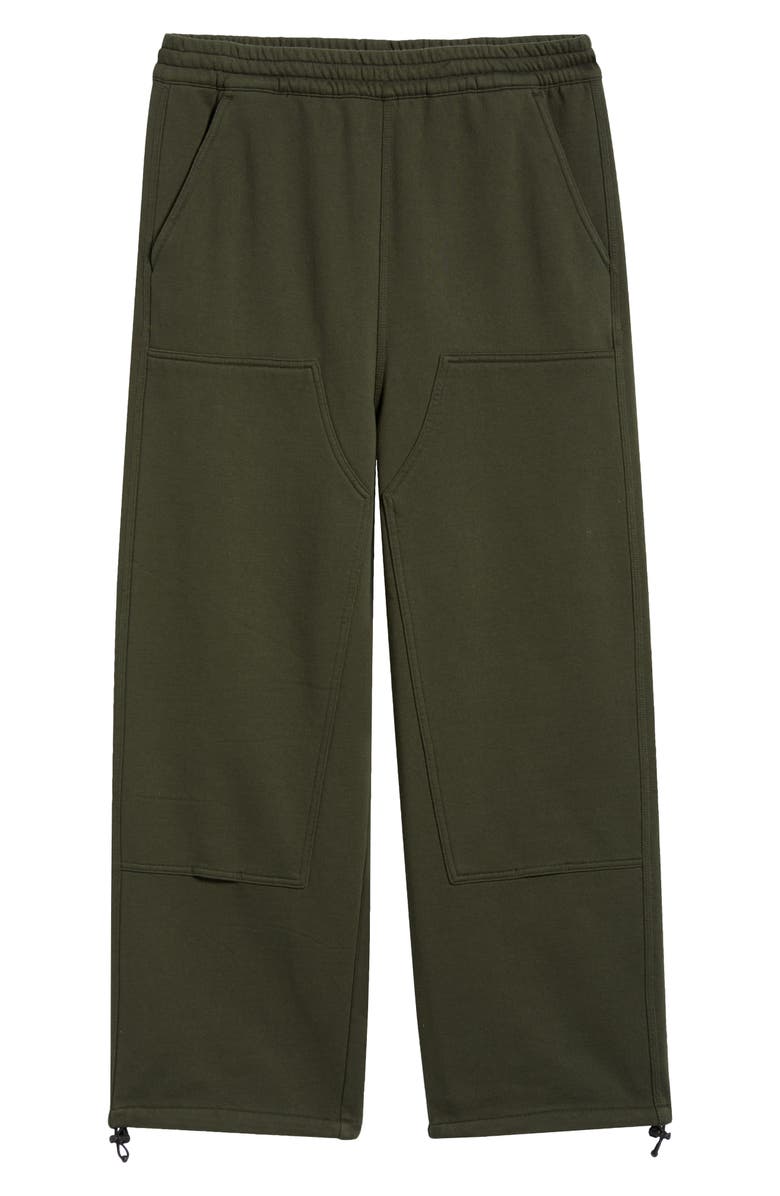 Carhartt Work In Progress Double Knee Cotton Blend Sweatpants, Alternate, color, Olive