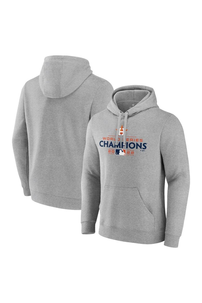 Men's Fanatics Branded Navy Houston Astros 2022 World Series Champions Big & Tall Logo Pullover Hoodie, Main, color, Gray