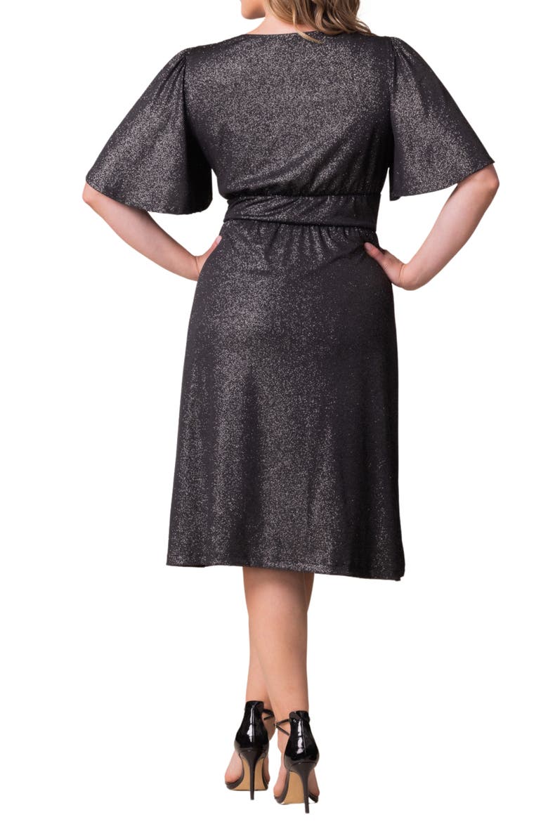Crystal Cove Metallic Cocktail Dress, Alternate, color, SILVER STARLIGHT