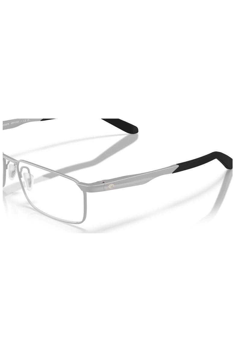 55mm Rectangle optical glasses, Alternate, color, Silver
