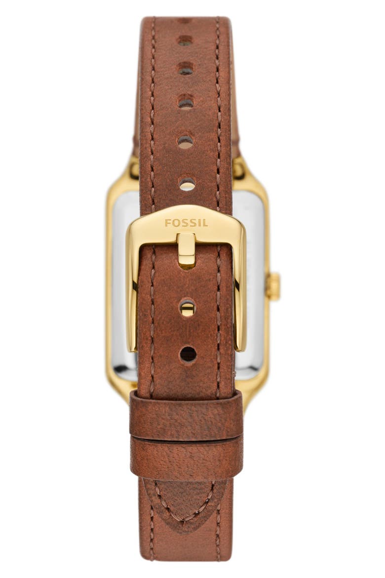 Raquel Leather Strap Watch, 23mm, Alternate, color, BROWN