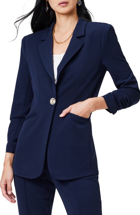 Avenue Scrunch Sleeve Blazer