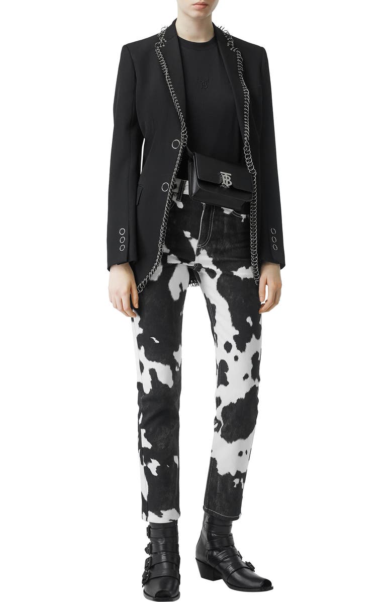 Burberry Mini TB Leather Bag, Alternate, color,