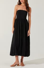 ASTR the Label Strapless Bubble Hem Dress
