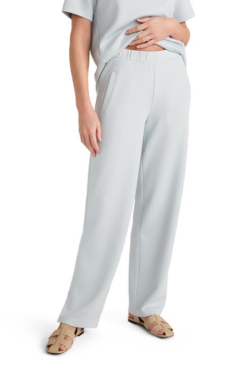 Soft Knit Relaxed Barrel Leg Pants